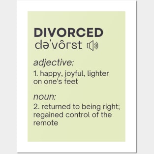 Divorced Dictionary definition Posters and Art